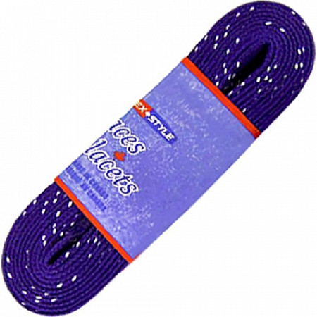 Пара шнурков для коньков с пропиткой Tex Style Purple W923