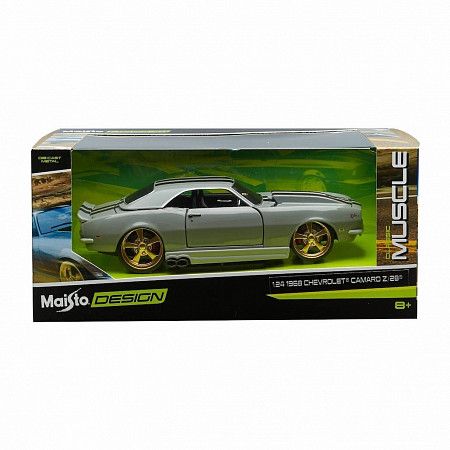 Масштабная модель автомобиля Maisto 1:24 Шевроле Камаро Z/28 (32508) grey