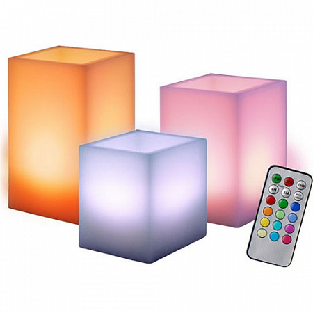 На картинке изображен Свечи светодиодные Jazzway CL3-RGB-SET3S 4690601003454 Свечи светодиодные Jazzway CL3-RGB-SET3S 4690601003454