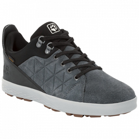 Полуботинки мужские Jack Wolfskin Auckland Texapore Low M ebony / black
