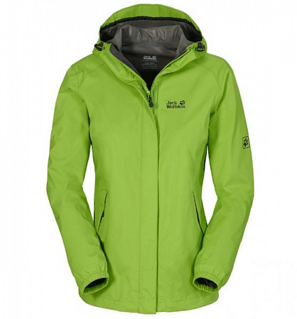 На картинке изображен Куртка женская Jack Wolfskin Cloudburst Jacket Women green Куртка женская Jack Wolfskin Cloudburst Jacket Women green
