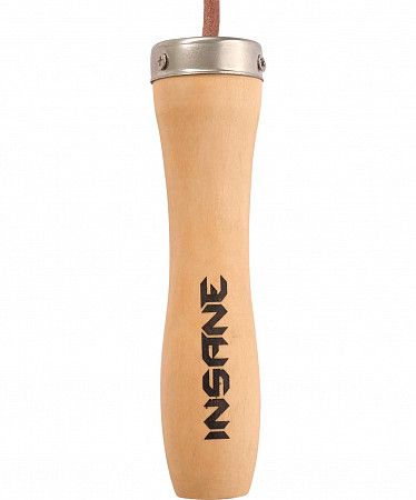 Скакалка Insane IN22-JR500 с деревянными ручками кожа brown