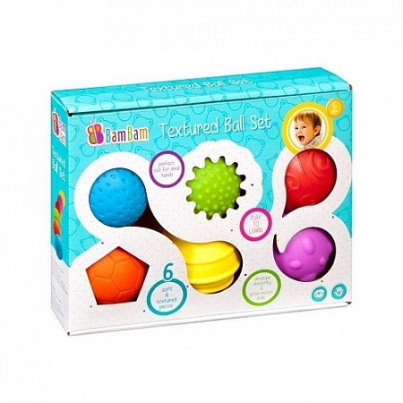 Развивающая игрушка BamBam Сенсорные мячики 6 шт. 381715