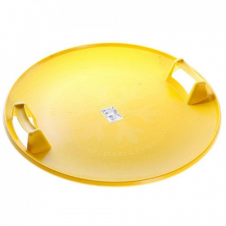 Ледянка дисковая с пластиковыми ручками Престиж Экстрим 58 см yellow