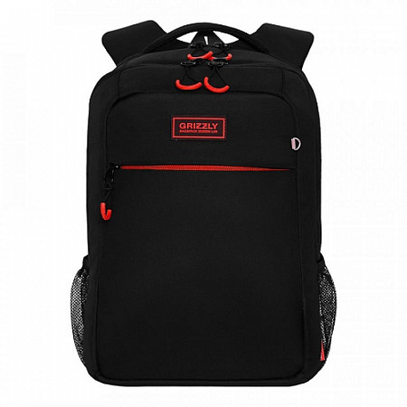 Рюкзак школьный GRIZZLY RB-156-1	/4 black/red