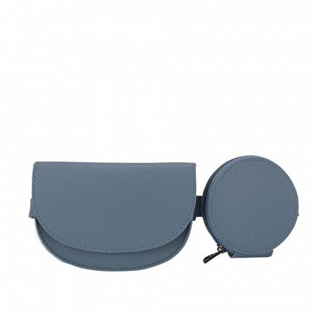 Поясная сумка женская Ors Oro OMS-0155 grey-blue