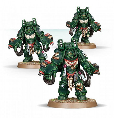 На картинке изображен Фигурки Games Workshop Warhammer: Dark Angels Primaris Aggressors 44-74 Фигурки Games Workshop Warhammer: Dark Angels Primaris Aggressors 44-74