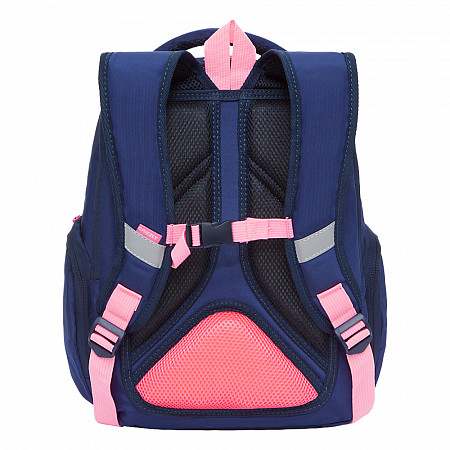 Рюкзак школьный GRIZZLY RG-165-1 /3 blue/fuchsia