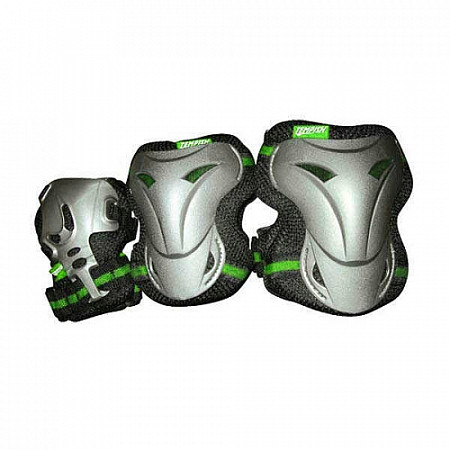 Комплект защиты для роликовых коньков Tempish Jolly 3 green