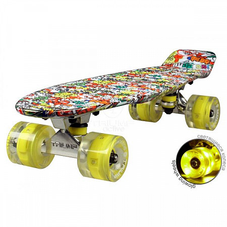 Penny board (пенни борд) Triumf Active Led Print Streetlight 22" TLS-401G