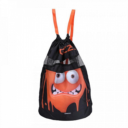 Мешок для обуви GRIZZLY OM-94-3 black/orange