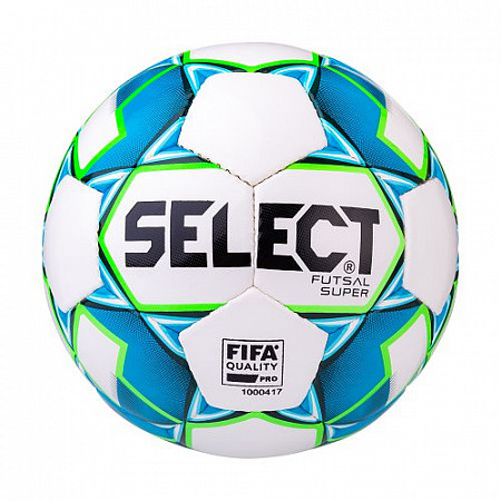 Мяч футзальный Select Futsal Super FIFA 850308 №4 White/Blue/Green