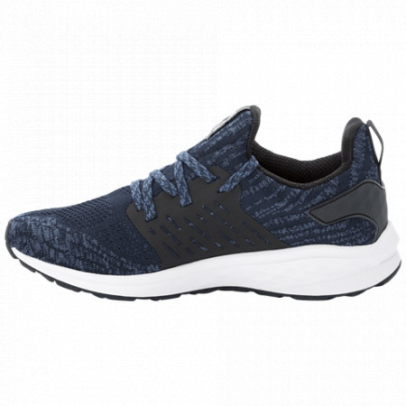 На картинке изображен Полуботинки мужские Jack Wolfskin Coogee Knit Low M dark blue / ocean wave Полуботинки мужские Jack Wolfskin Coogee Knit Low M dark blue / ocean wave