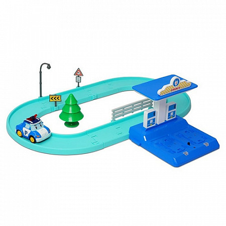 Набор Robocar Poli маленький трек с Умной машинкой Поли 83270