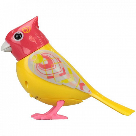 Игрушка Digifriends Птичка с кольцом, желтая с оранжевой головой 88286-1