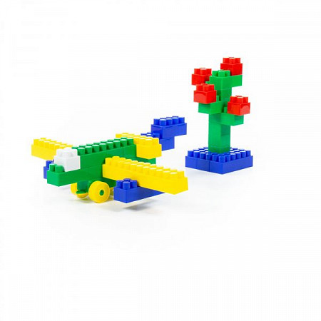 Конструктор Полесье Строитель Средний- 95 (в мешке) 0583