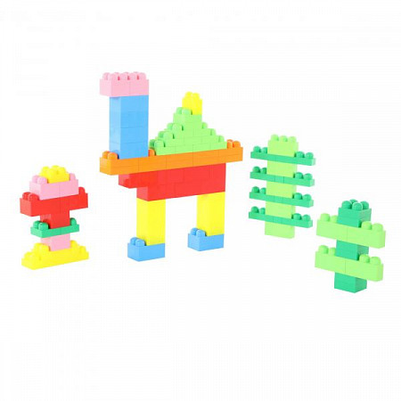 Конструктор Полесье Великан 198 элементов в мешке 7727