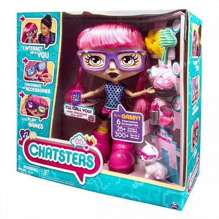 Интерактивная кукла Spin Master Chatsters Gabby 6024356 pink