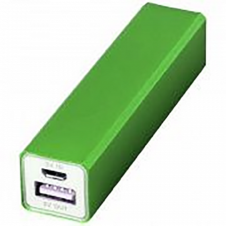 На картинке изображен Power Bank 2200 мА/ч WS101B322 green Power Bank 2200 мА/ч WS101B322 green
