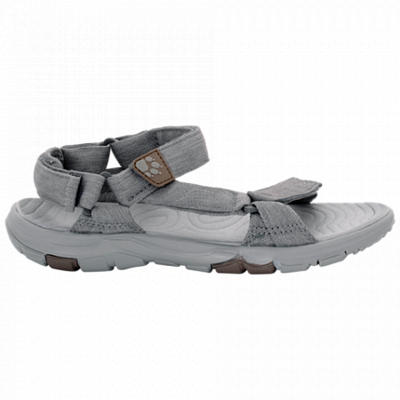 На картинке изображен Сандалии женские Jack Wolfskin Seven Seas 2 Sandal W tarmac grey Сандалии женские Jack Wolfskin Seven Seas 2 Sandal W tarmac grey
