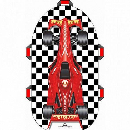 На картинке изображен Санки-ледянка мягкая Барс Snowkid Формула 80 см red/black/white Санки-ледянка мягкая Барс Snowkid Формула 80 см red/black/white