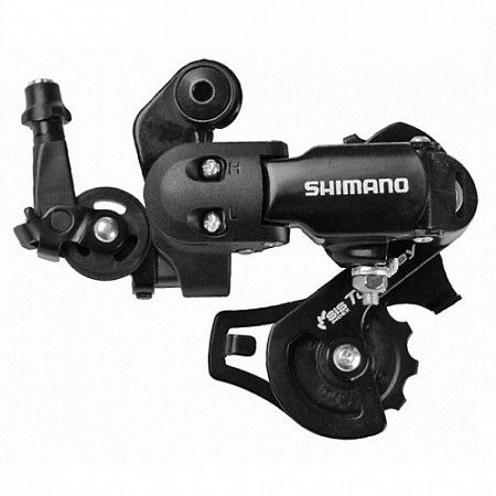 Переключатель задний Shimano Tourney FT35-A, 6/7 скоростей, крепление на петух, ERDFT35AD