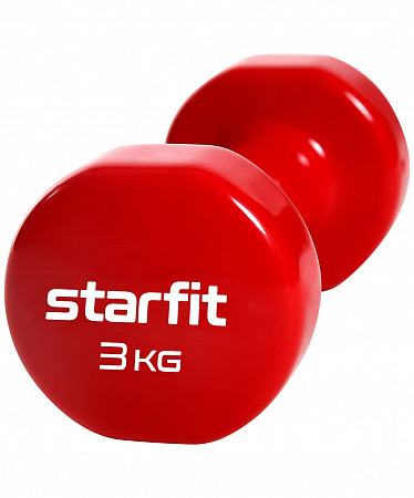 Гантель виниловая Starfit Core 3 кг DB-101 red