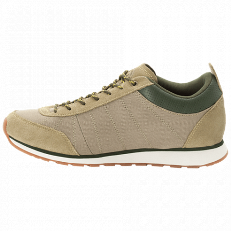 На картинке изображен Полуботинки мужские Jack Wolfskin Mountain Dna Low M khaki / dark moss Полуботинки мужские Jack Wolfskin Mountain Dna Low M khaki / dark moss