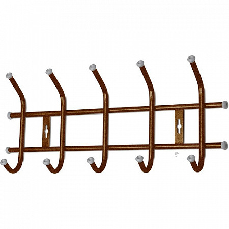 Вешалка для одежды Nika настенная медный антик ВНТ5