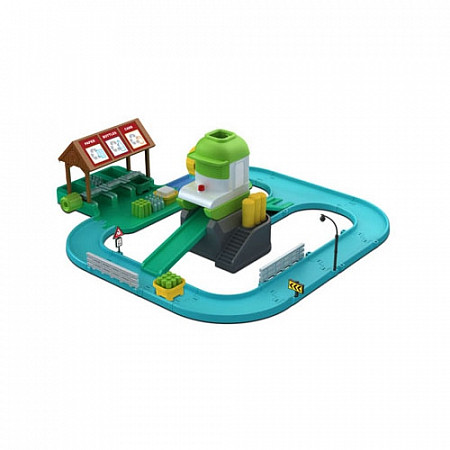 На картинке изображен Игрушка Robocar Poli Перерабатывающая станция (металлическая фигурка Клини в комплекте) 55х50 см 83155 Игрушка Robocar Poli Перерабатывающая станция (металлическая фигурка Клини в комплекте) 55х50 см 83155