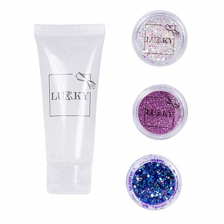 Набор Lucky Сделай свой гель с блёстками для волос Т16132
