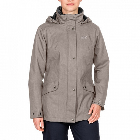На картинке изображен Куртка женская Jack Wolfskin Park Avenue Jacket 1107741 beige Куртка женская Jack Wolfskin Park Avenue Jacket 1107741 beige