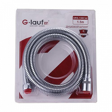 Душевой шланг в блистерной упаковке G.Lauf 1/2x1/2" 150 см URG-1308II150