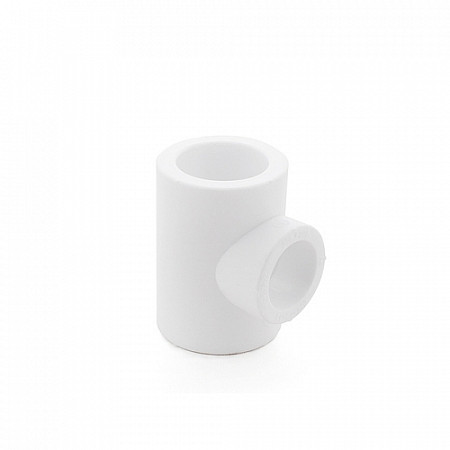 На картинке изображен Тройник Ростурпласт ПП 110 PN 25 white 19973 Тройник Ростурпласт ПП 110 PN 25 white 19973