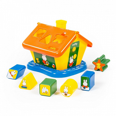 Логический домик Полесье Миффи с 6 кубиками 64288