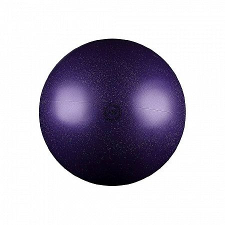 Мяч для художественной гимнастики Нужный спорт FIG металлик с блестками 19 см AB2801В purple
