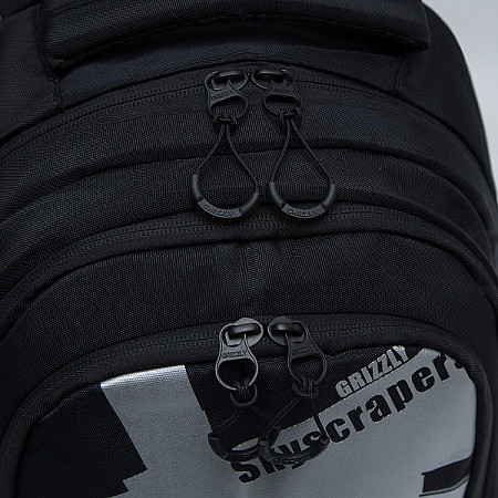 Рюкзак школьный GRIZZLY RU-137-2 /2 black/grey