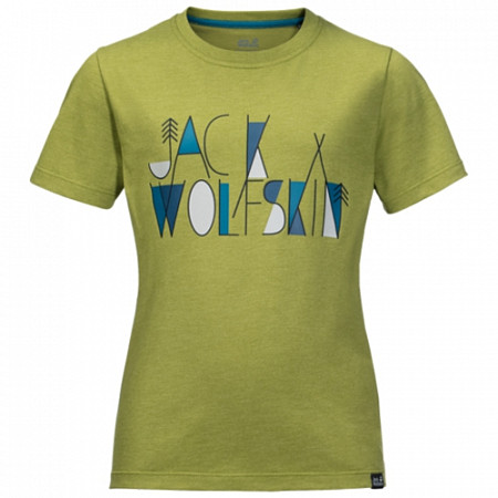 Футболка детская Jack Wolfskin Brand T Boys green tea