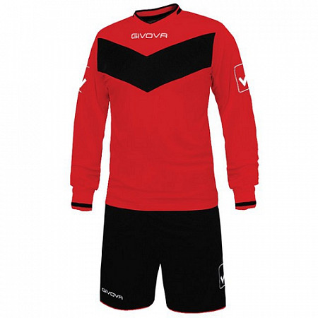 Футбольная форма Givova Kit Olimpia KITC44 red/black