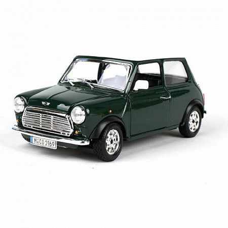 Коллекционная машина Bburago 1:24 Mini Cooper 1969 (18-22011) green