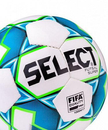 Мяч футзальный Select Futsal Super FIFA 850308 №4 White/Blue/Green