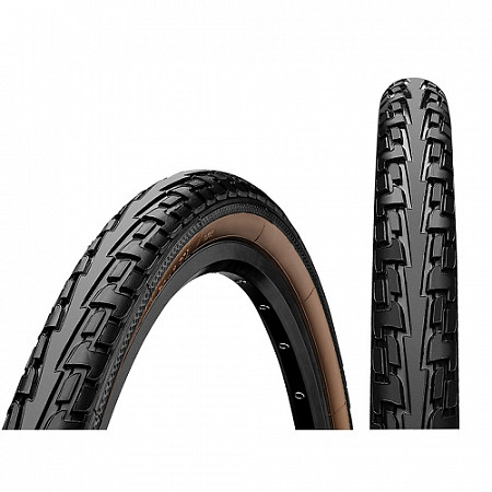 Покрышка Continental Ride Tour 28 x 1 3/8 x 1 5/8, 37-622 101180 black/brown ZCO01180