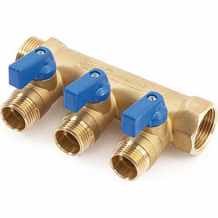Коллектор с отсекающими кранами General Fittings 3/4"x2 1/2" 620056H0504B2A