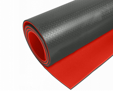 На картинке изображен Коврик туристский Isolon Sport 10 (180x60x1см) red/black Коврик туристский Isolon Sport 10 (180x60x1см) red/black
