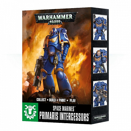 На картинке изображен Фигурки Games Workshop Warhammer: Easy to Build S/M Primaris Intercessors 48-65 Фигурки Games Workshop Warhammer: Easy to Build S/M Primaris Intercessors 48-65
