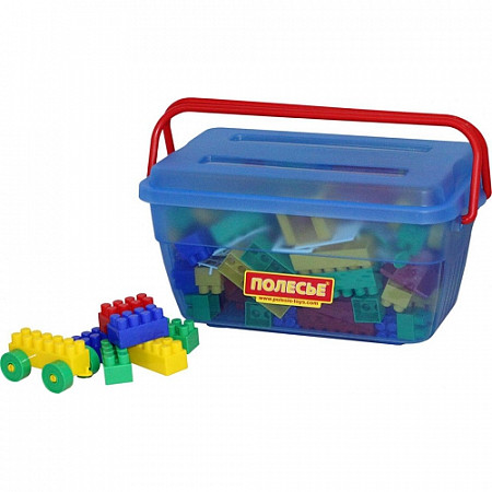Конструктор Полесье Строитель- (в контейнере) 50410