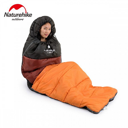 На картинке изображен Спальный мешок Naturehike U250S 190 Orange Спальный мешок Naturehike U250S 190 Orange