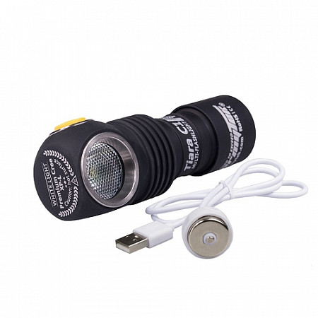 Фонарь налобный Armytek Tiara C1 Magnet USB (белый свет)+18350 Li-Ion