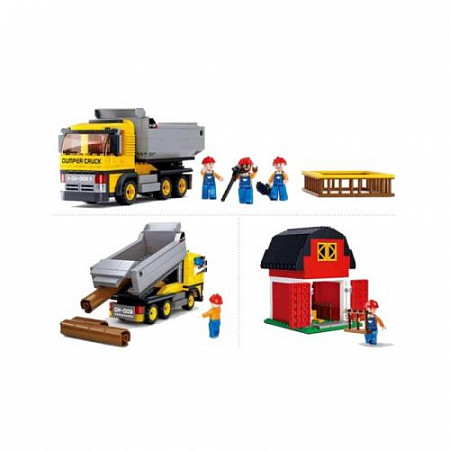 На картинке изображен Конструктор Sluban Самосвал M38-B0552 Конструктор Sluban Самосвал M38-B0552