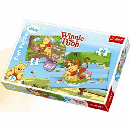 Пазл "Винни Пух. Играем в воде" 2в1 34104